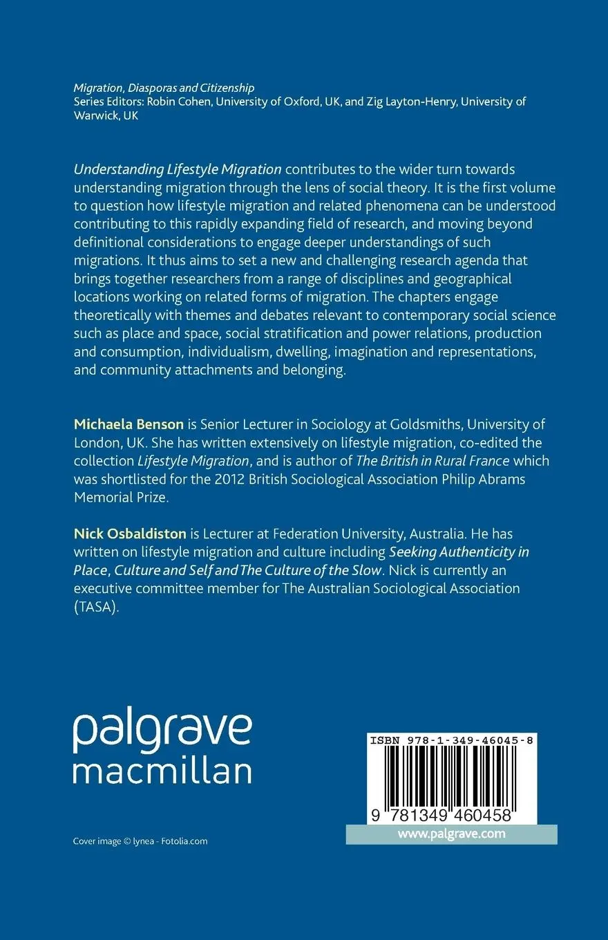 Rückseite: 9781349460458 | Understanding Lifestyle Migration | N. Osbaldiston (u. a.) | Buch