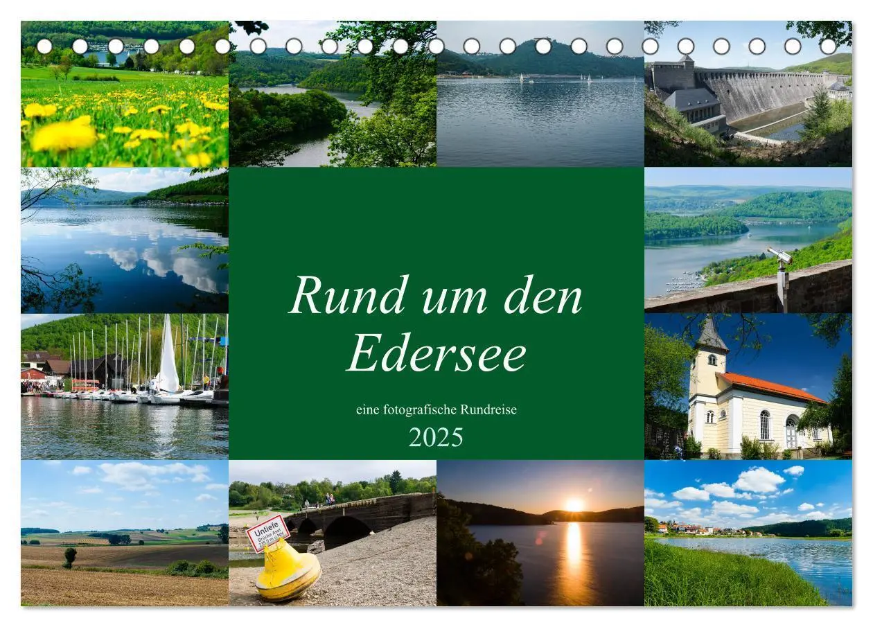 Cover: 9783435390458 | Rund um den Edersee (Tischkalender 2025 DIN A5 quer), CALVENDO...