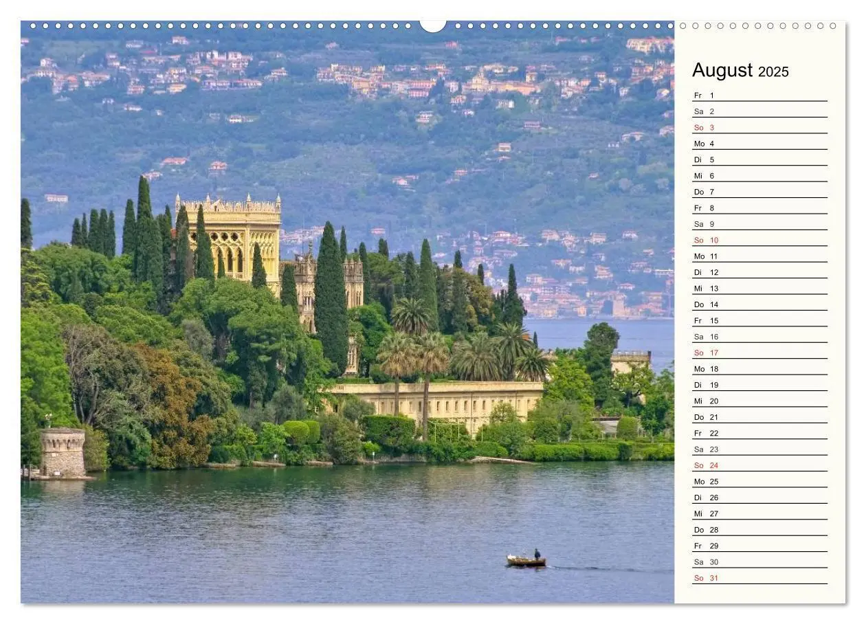 Bild: 9783435530458 | Gardasee (Wandkalender 2025 DIN A2 quer), CALVENDO Monatskalender