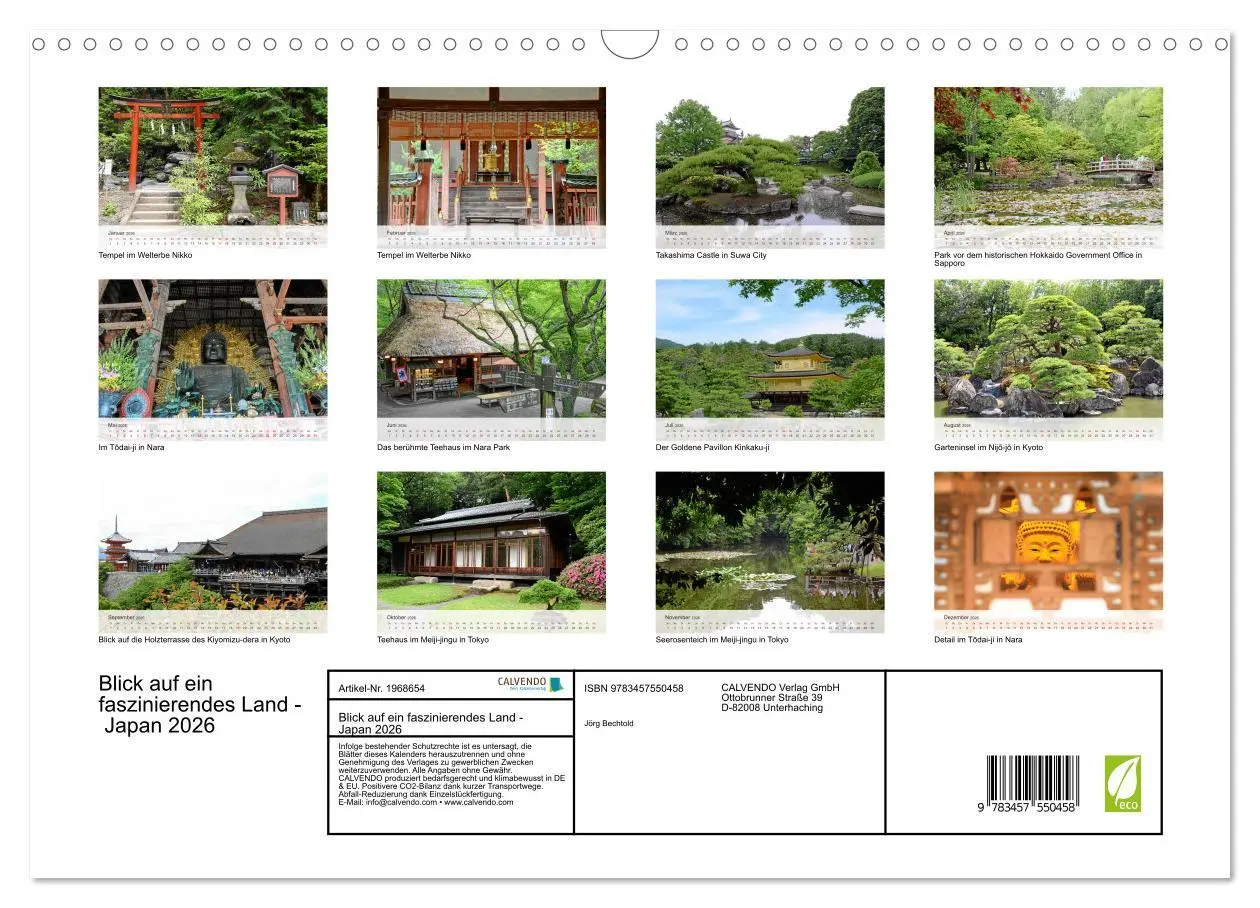 Bild: 9783457550458 | Blick auf ein faszinierendes Land - Japan 2026 (Wandkalender 2026...
