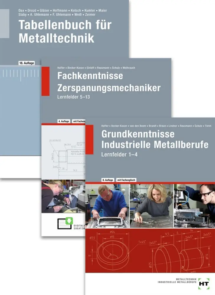 Cover: 9783582810458 | Paketangebot Der Zerspanungsmechaniker, m. 1 Buch, m. 1 Buch, m. 1...
