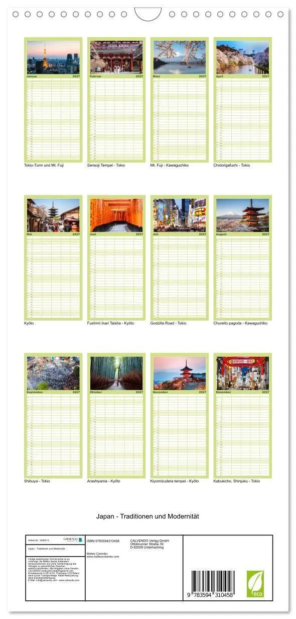 Bild: 9783594310458 | Familienplaner 2027 - Japan - Traditionen und Modernität mit 5...