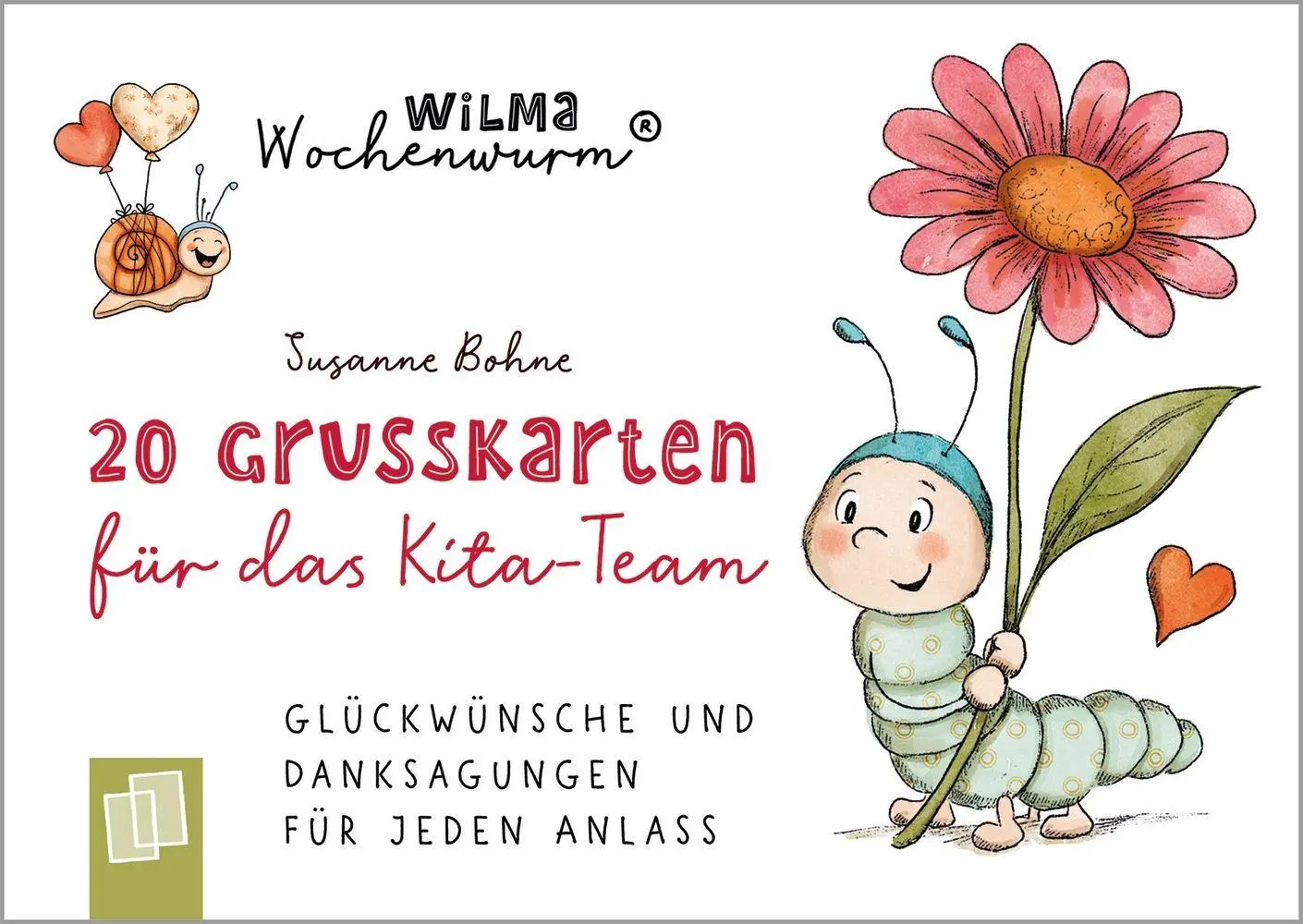 Cover: 9783834670458 | Wilma Wochenwurm - 20 Grußkarten für das Kita-Team | 20 S. | Deutsch