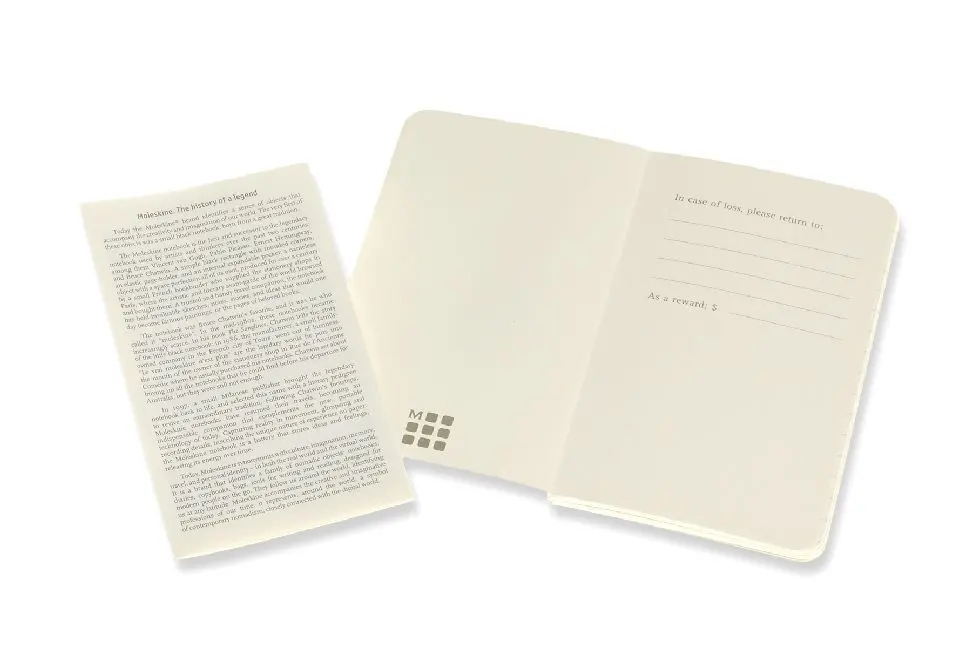 Bild: 8058647620558 | Moleskine Volant XS, 2er Set, Blanko, Soft Cover, Vergissmeinnicht...