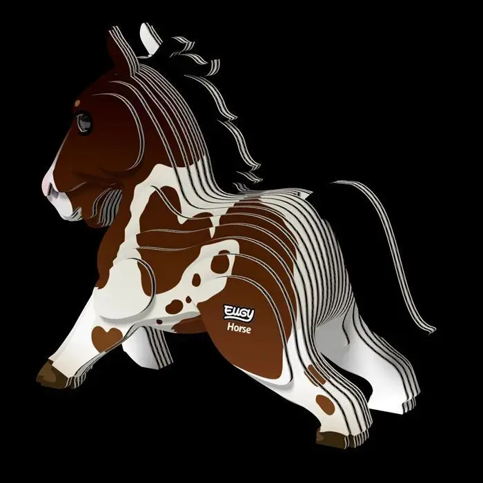 Bild: 9421036940558 | EUGY - 3D Bastelset Pferd | Kit (Bastelset) | In Karton | 650134