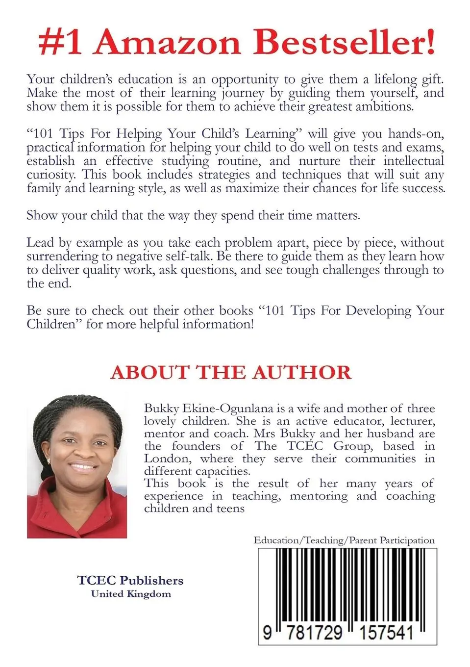 Rückseite: 9780244440558 | 101 Tips for Helping Your Child's Learning | Bukky Ekine-Ogunlana