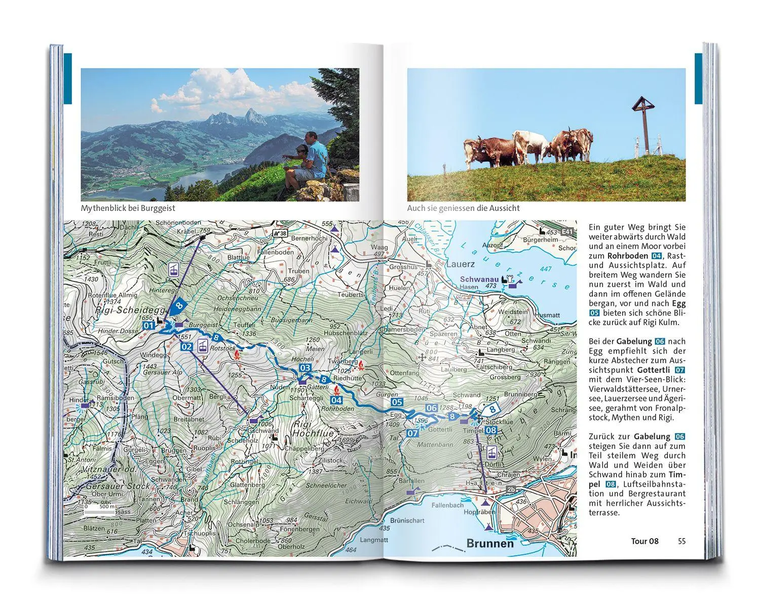 Bild: 9783259300558 | Kümmerly+Frey Wanderführer Vierwaldstättersee, Gotthard | Taschenbuch