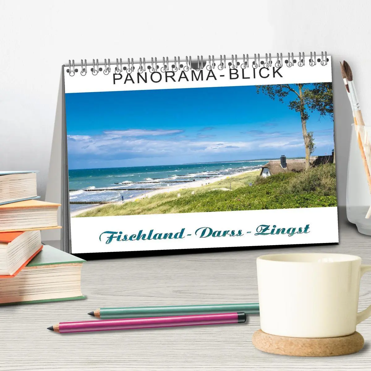 Bild: 9783457850558 | Panorama-Blick Fischland-Darss-Zingst (Tischkalender 2026 DIN A5...