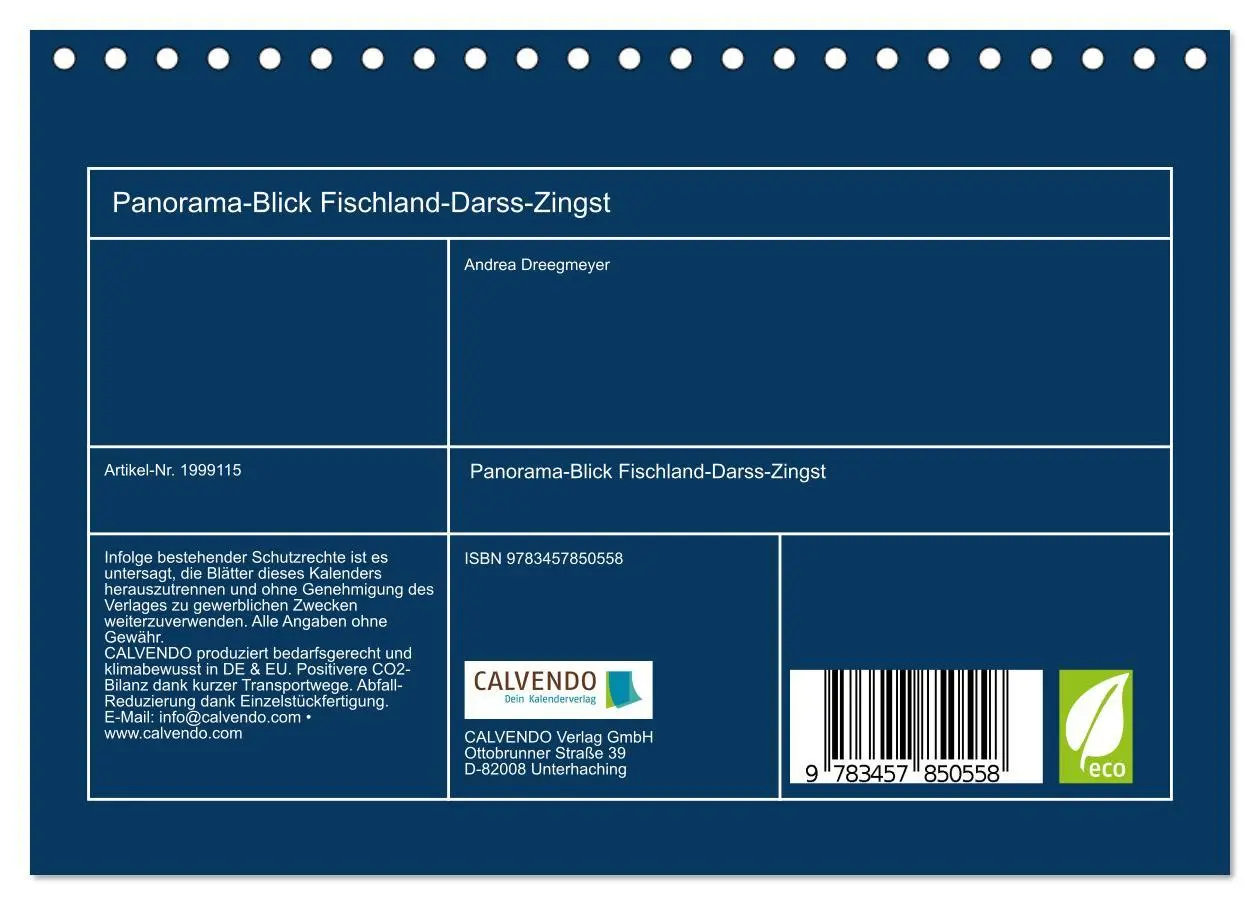 Bild: 9783457850558 | Panorama-Blick Fischland-Darss-Zingst (Tischkalender 2026 DIN A5...