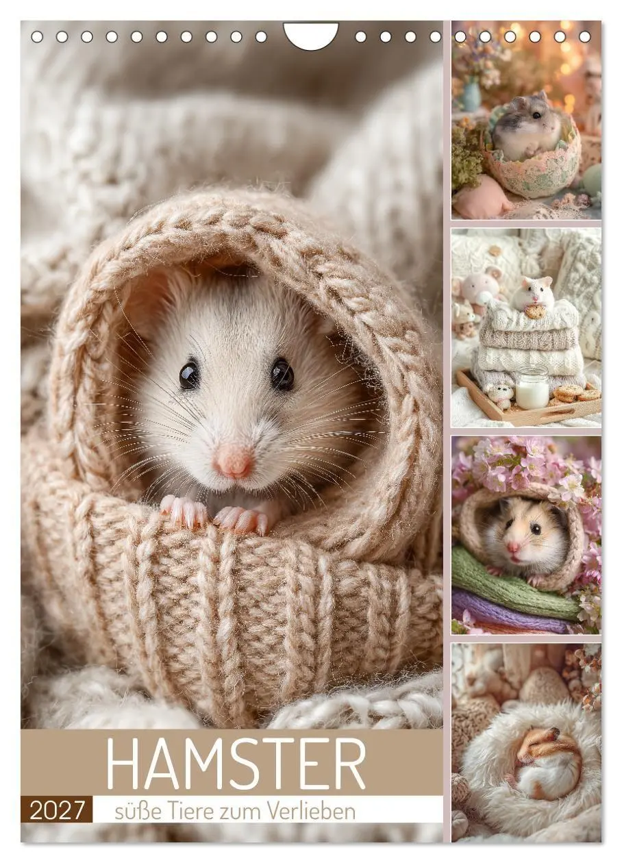 Cover: 9783516870558 | Hamster - süße Tiere zum Verlieben (Wandkalender 2027 DIN A4 hoch),...