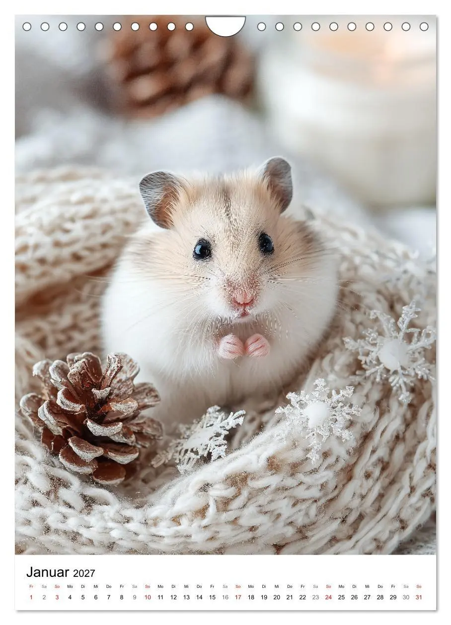 Bild: 9783516870558 | Hamster - süße Tiere zum Verlieben (Wandkalender 2027 DIN A4 hoch),...