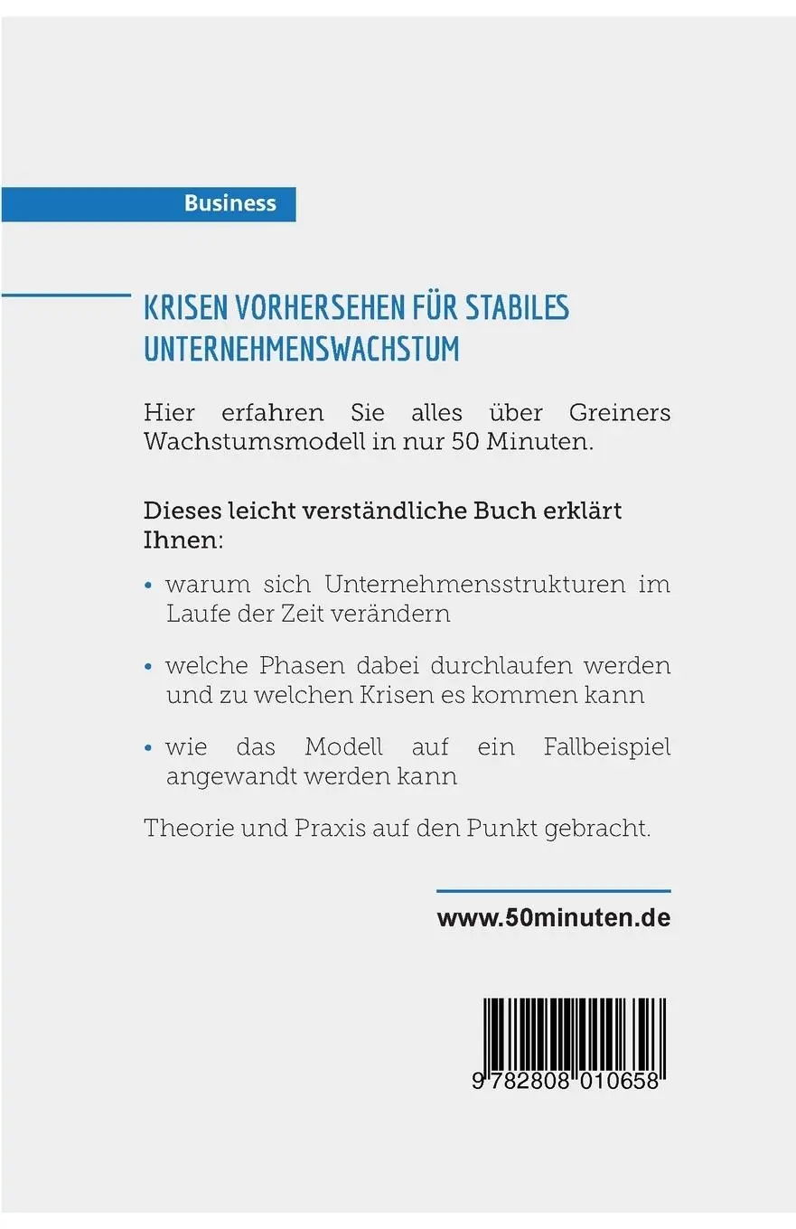 Rückseite: 9782808010658 | Greiners Wachstumsmodell | Krisen vorhersehen und effizienter wachsen