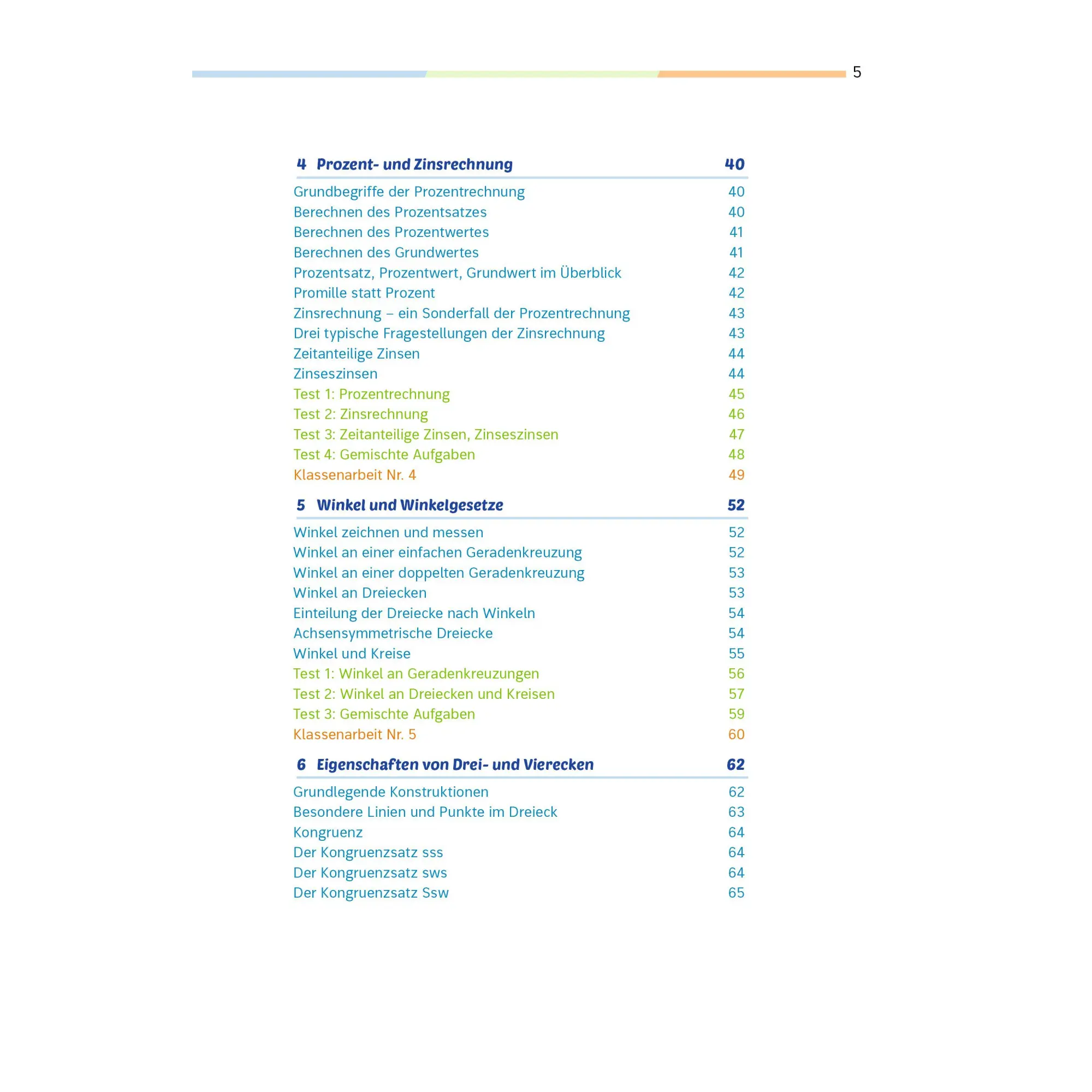 Bild: 9783070030658 | Fit für die Klassenarbeit - Gymnasium. Mathematik 7 | Taschenbuch