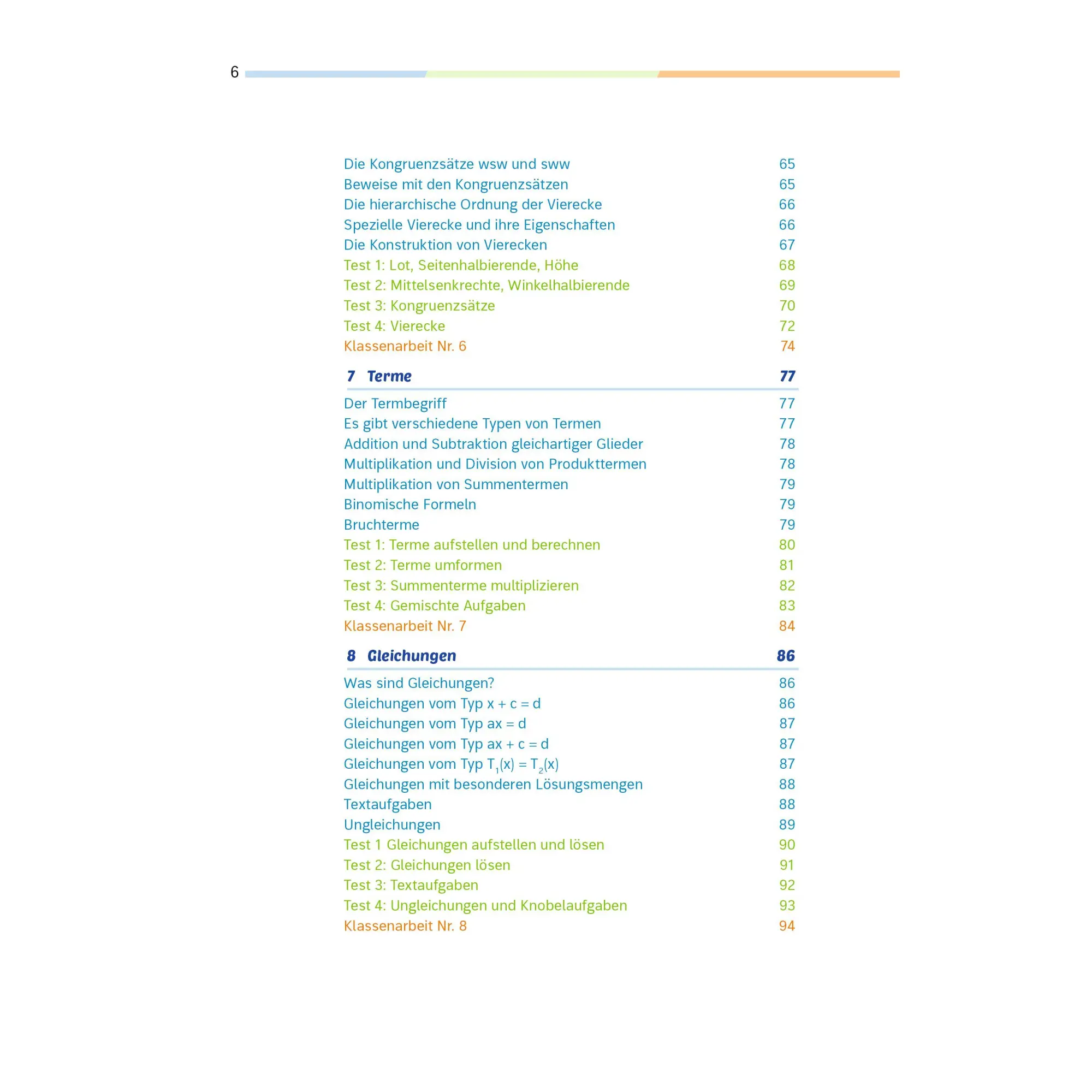 Bild: 9783070030658 | Fit für die Klassenarbeit - Gymnasium. Mathematik 7 | Taschenbuch