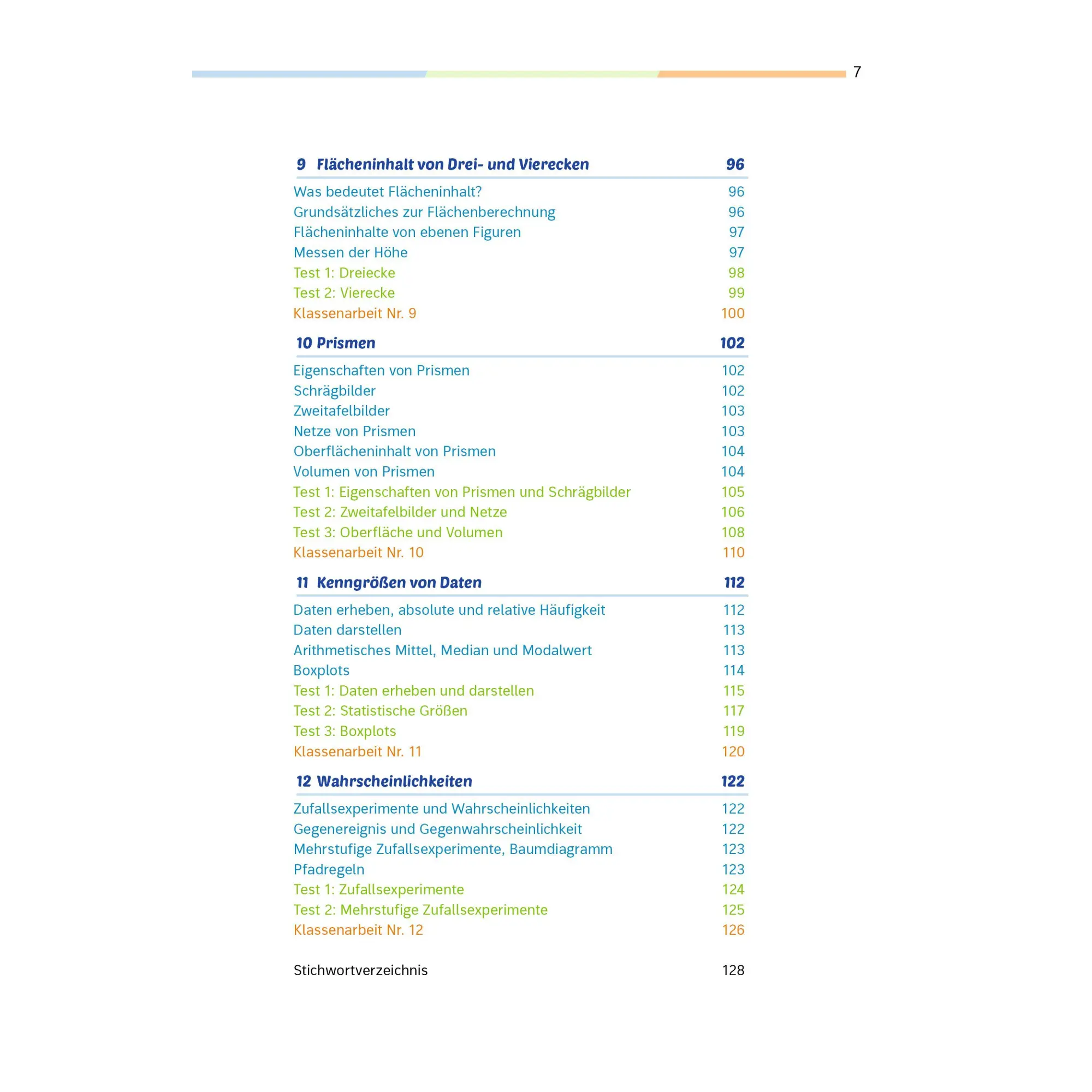 Bild: 9783070030658 | Fit für die Klassenarbeit - Gymnasium. Mathematik 7 | Taschenbuch