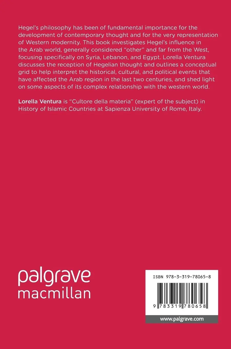 Rückseite: 9783319780658 | Hegel in the Arab World | Modernity, Colonialism, and Freedom | Buch