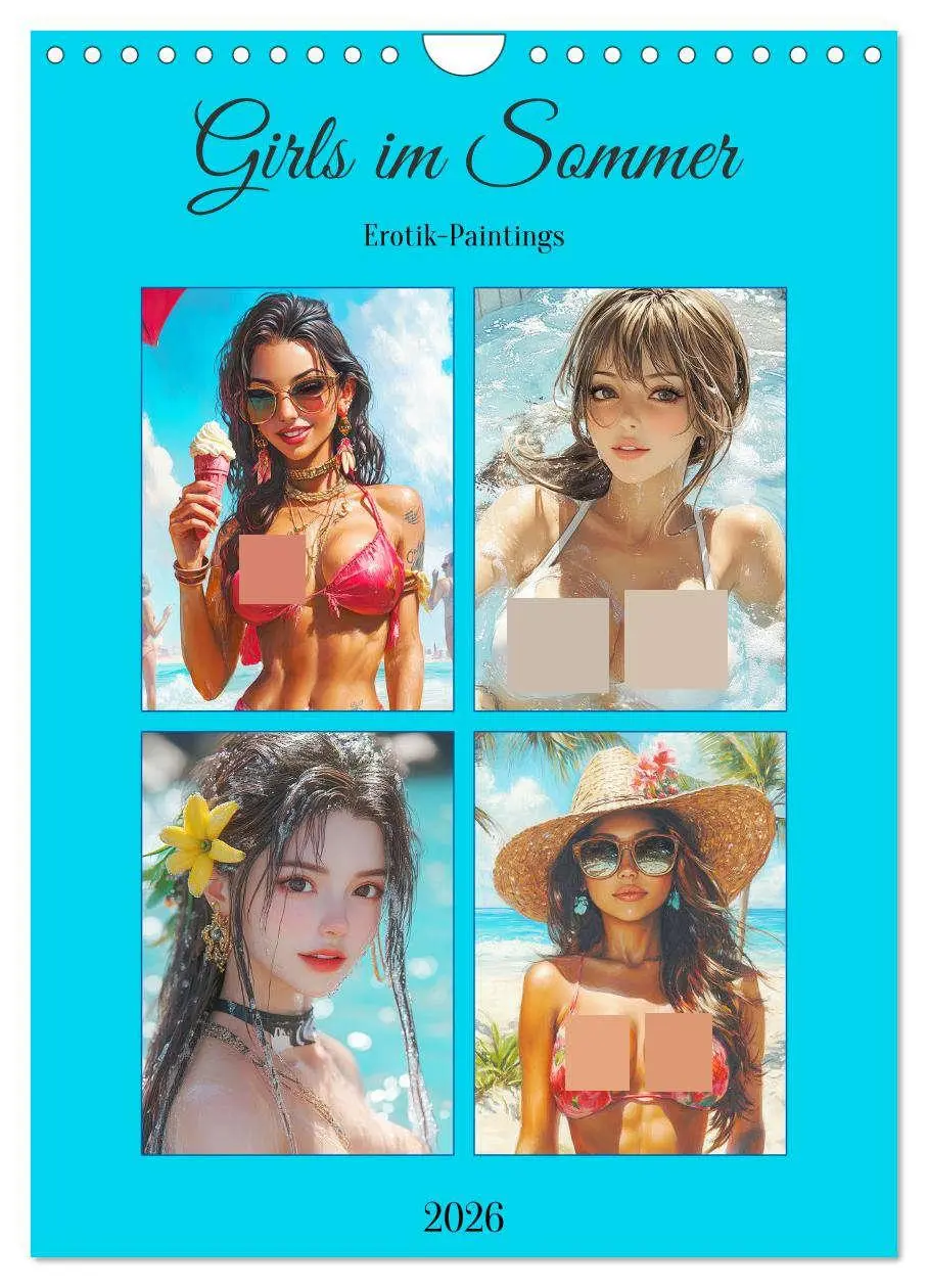 Cover: 9783516240658 | Girls im Sommer. Erotik-Paintings (Wandkalender 2026 DIN A4 hoch),...