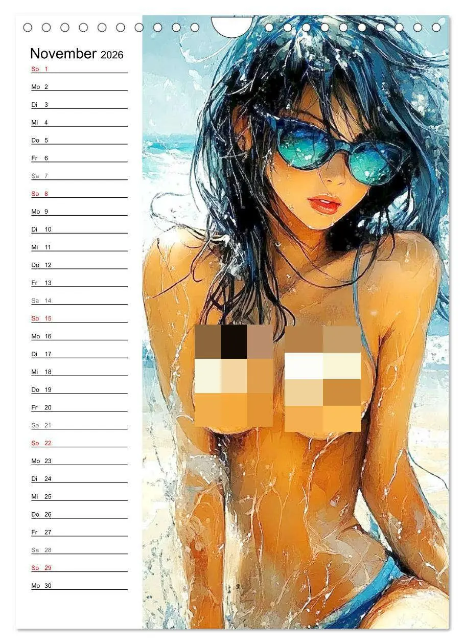 Bild: 9783516240658 | Girls im Sommer. Erotik-Paintings (Wandkalender 2026 DIN A4 hoch),...