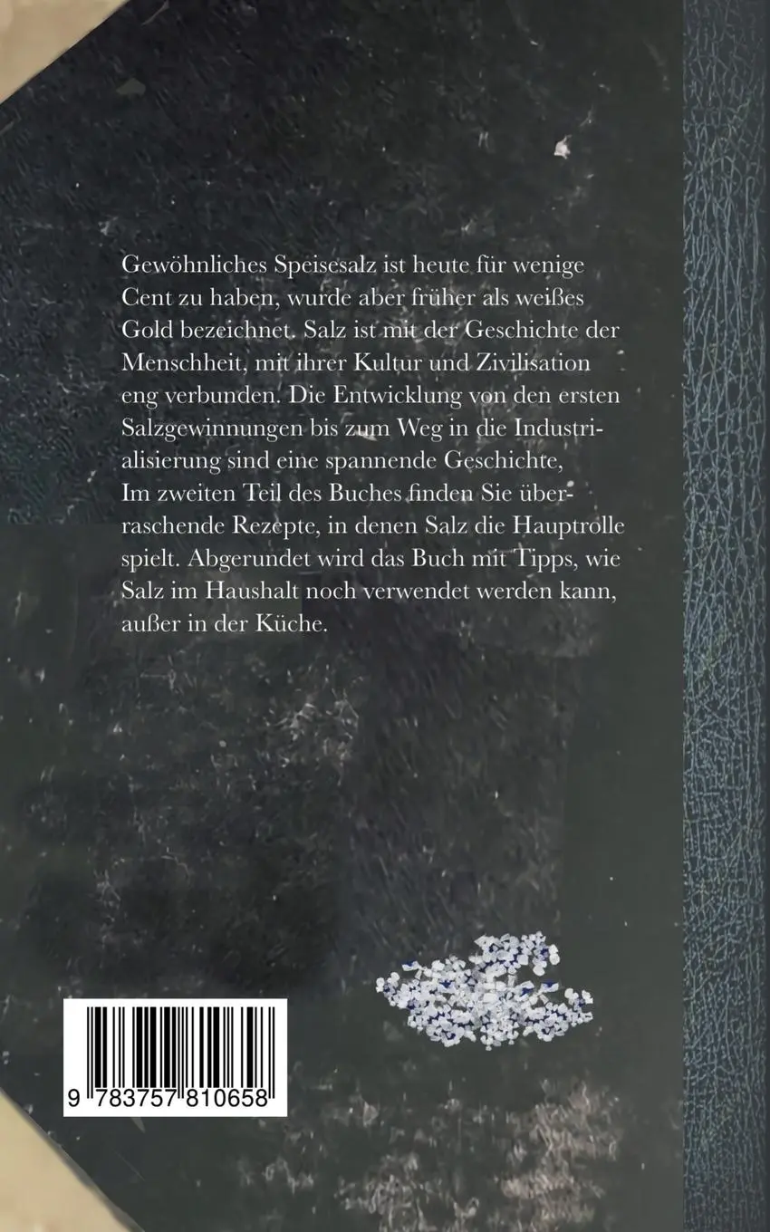 Rückseite: 9783757810658 | Salz | Geschichte, Verwendung, Rezepte | Melanie Koßmann (u. a.)