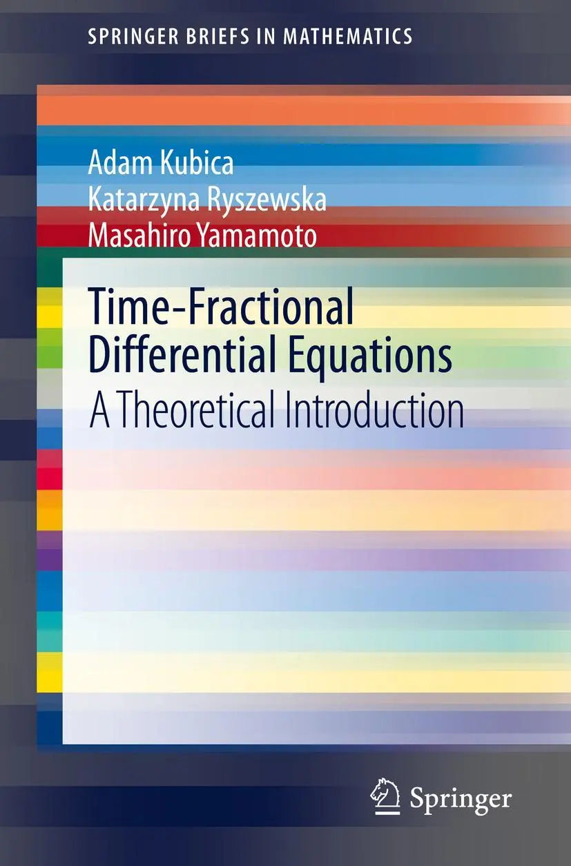 Cover: 9789811590658 | Time-Fractional Differential Equations | A Theoretical Introduction