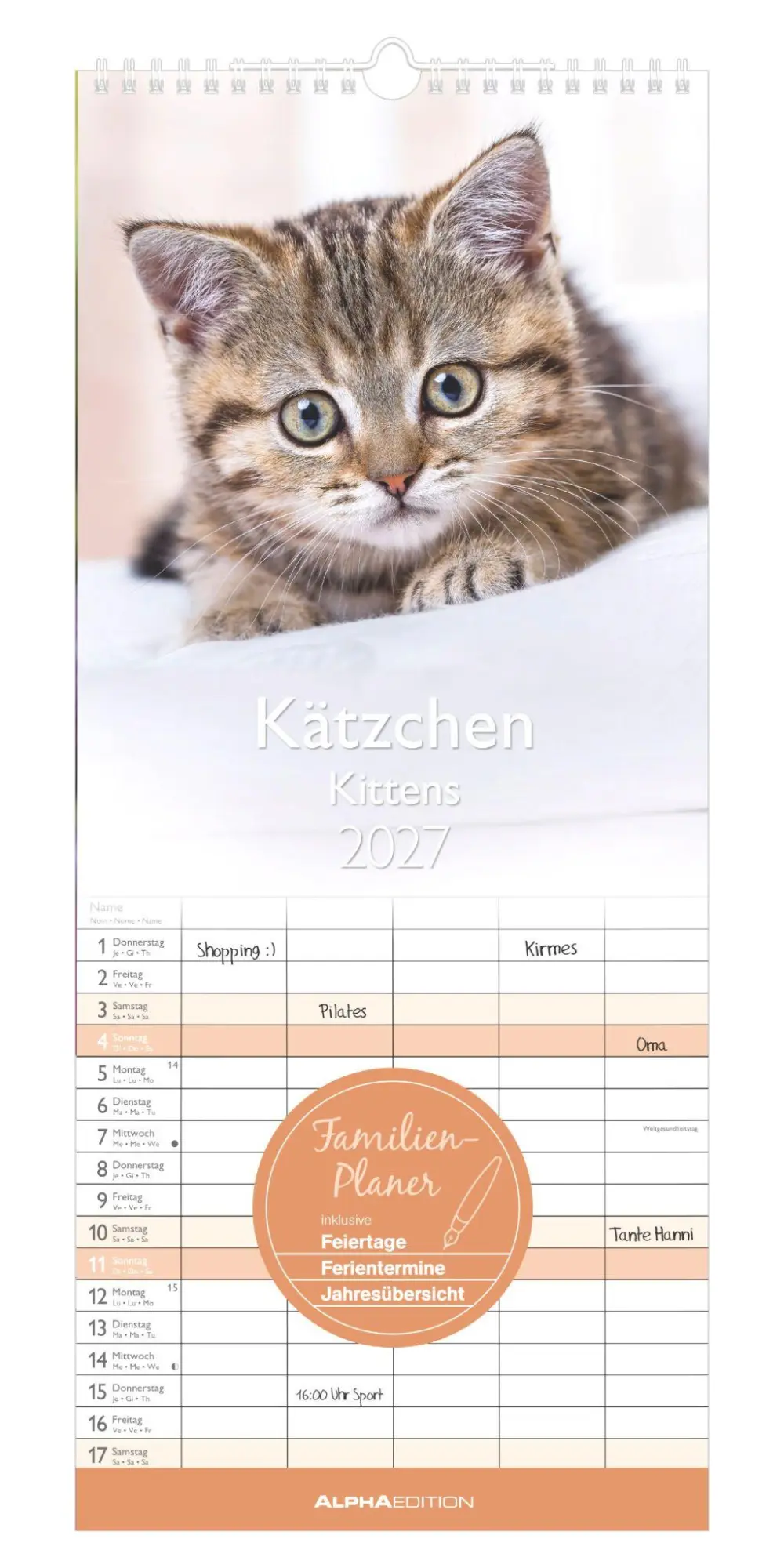 Cover: 4069095010758 | Kätzchen 2027 | Neumann Verlage GmbH &amp; Co KG | Kalender | 14 S. | 2027