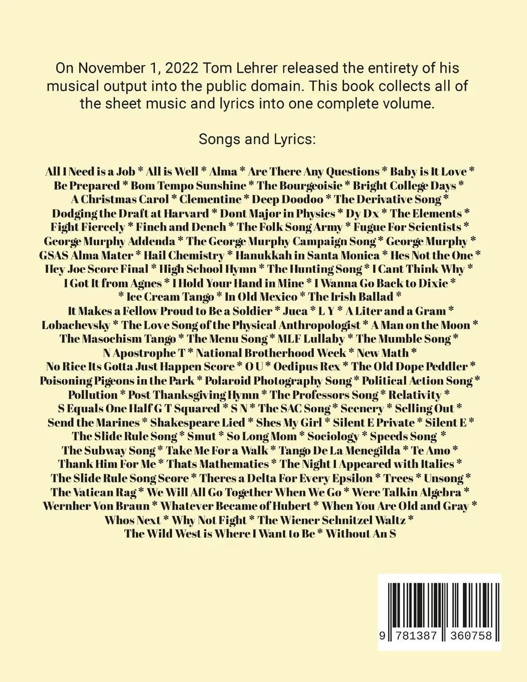 Rückseite: 9781387360758 | If He Could Only See Us | Tom Lehrer | Taschenbuch | Englisch | 2022