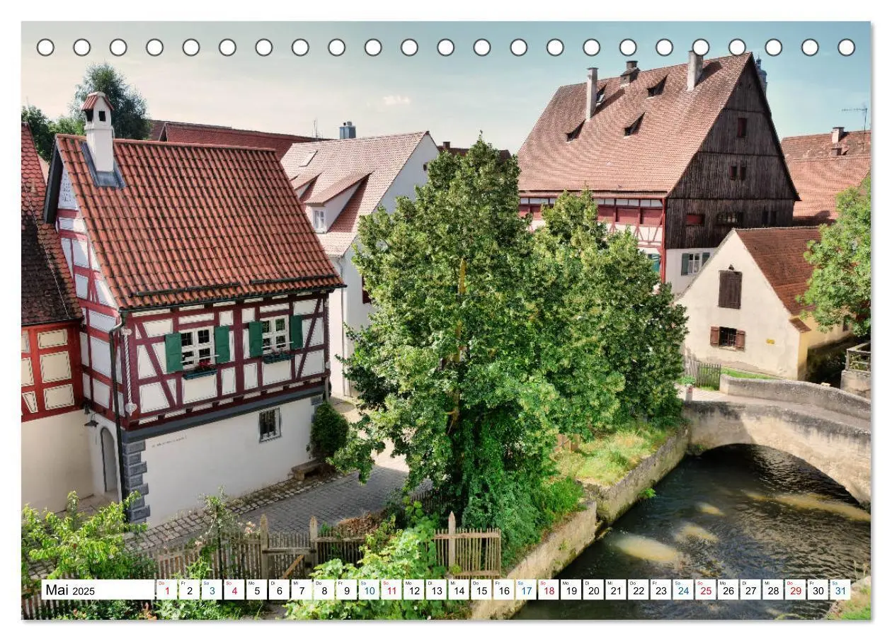 Bild: 9783435430758 | Nördlingen - Eine runde Sache (Tischkalender 2025 DIN A5 quer),...