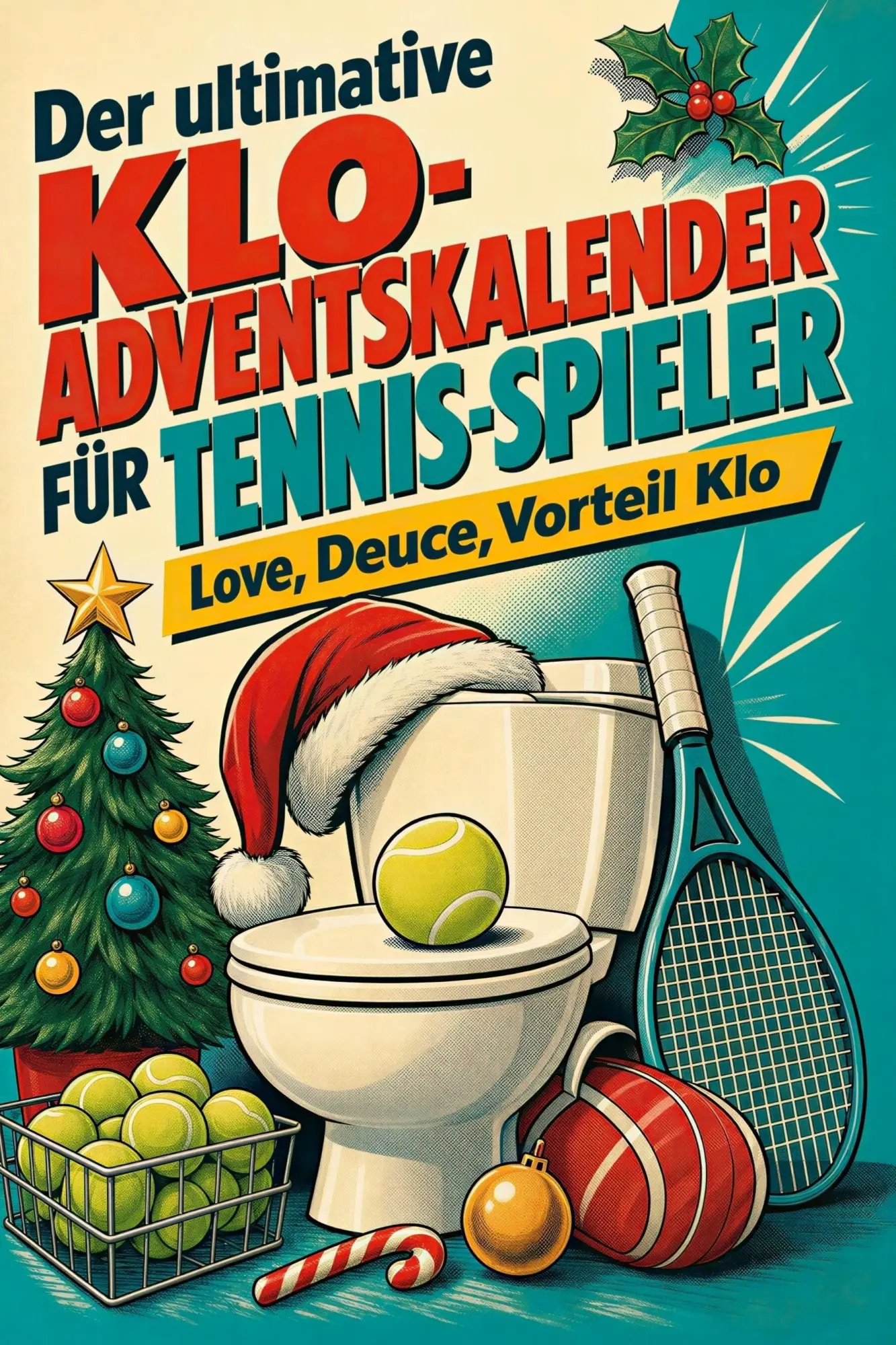 Cover: 9783696110758 | Der ultimative Klo-Adventskalender für Tennis-Spieler | Anton Möller