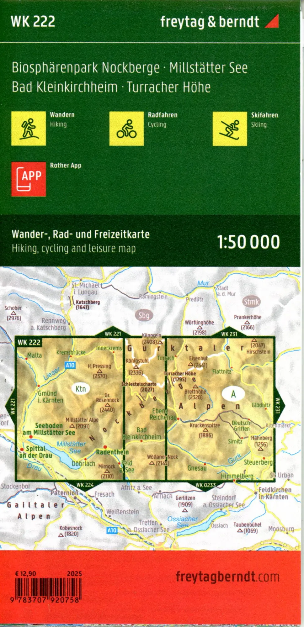 Bild: 9783707920758 | freytag &amp; berndt Wanderkarte WK 222 Biosphärenpark Nockberge,...