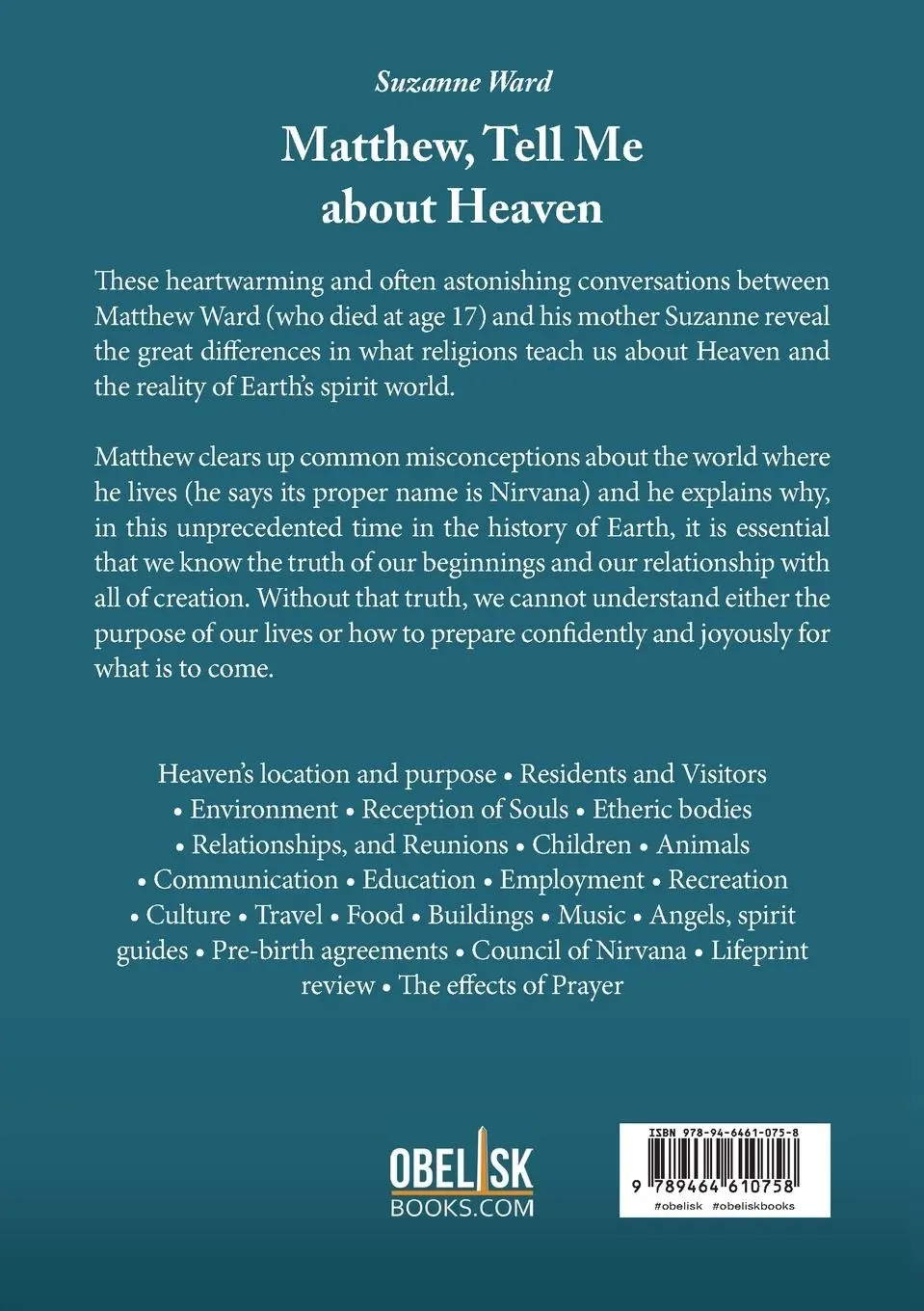 Rückseite: 9789464610758 | Matthew, Tell Me About Heaven | Suzanne Ward | Taschenbuch | Englisch