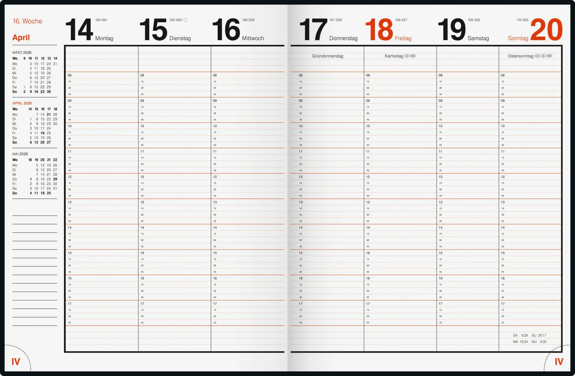 Bild: 4003273790858 | rido/idé 7027042386 Buchkalender Mod. magnum 2026 183×240 mm,...