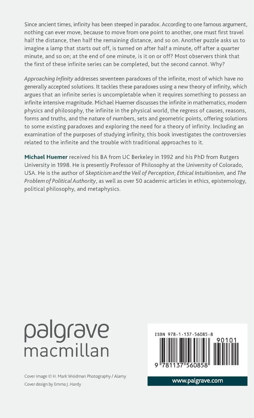 Rückseite: 9781137560858 | Approaching Infinity | M. Huemer | Buch | xiii | Englisch | 2016