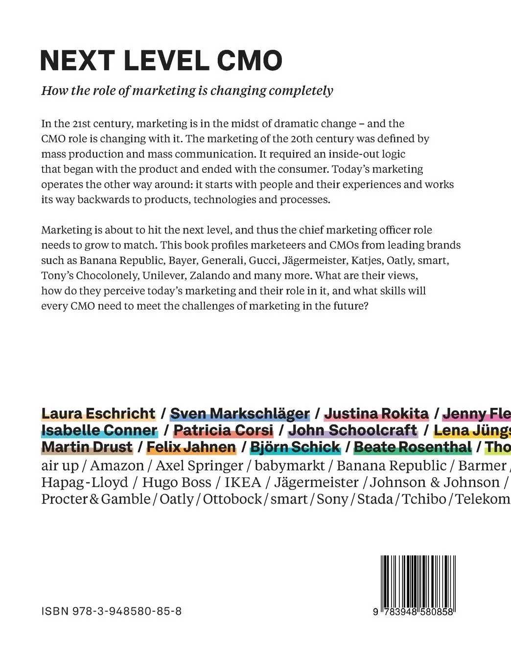 Rückseite: 9783948580858 | Next Level CMO | How the role of marketing is changing completely