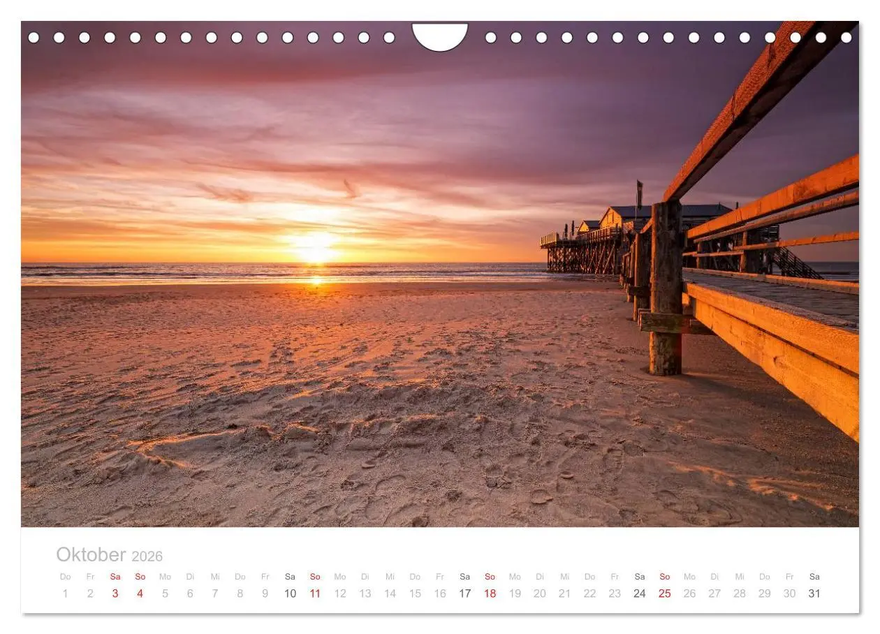 Bild: 9783516070958 | St. Peter-Ording (Wandkalender 2026 DIN A4 quer), CALVENDO...