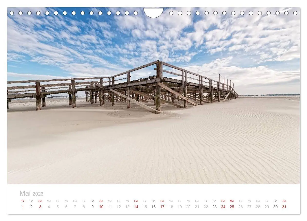 Bild: 9783516070958 | St. Peter-Ording (Wandkalender 2026 DIN A4 quer), CALVENDO...