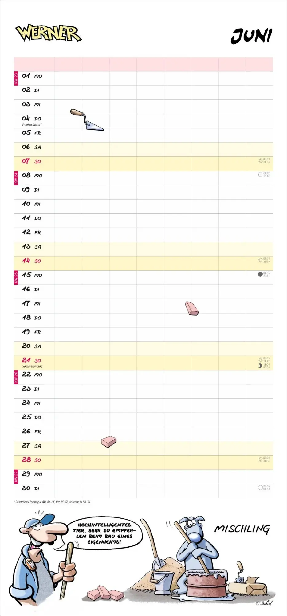 Bild: 9783756410958 | Werner Werkstattplaner 2026 | Rötger Feldmann | Kalender | 14 S.