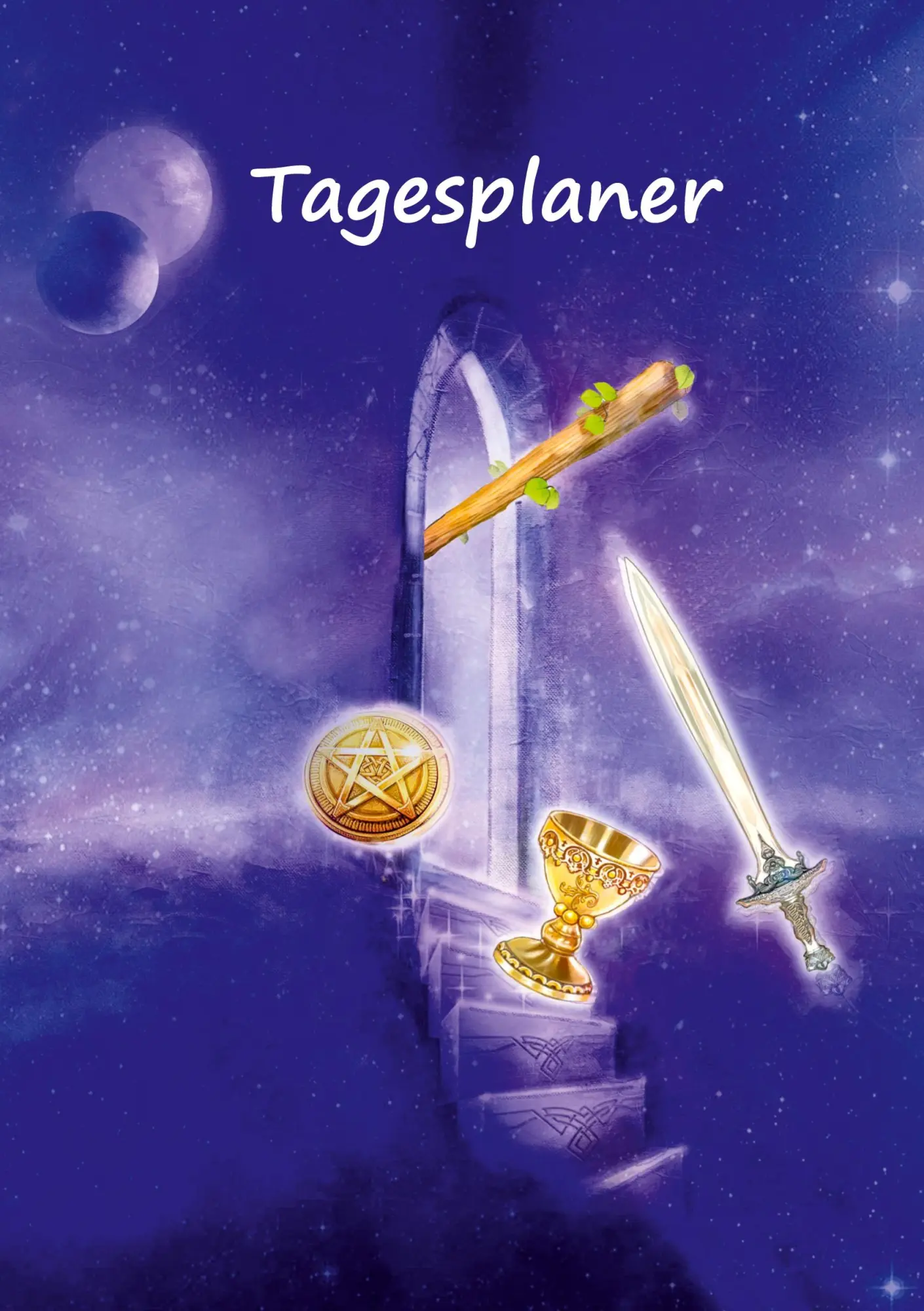 Cover: 9783967380958 | Tagesplaner undatiert A5 für Tageskarten ziehen und Termine | Schulze
