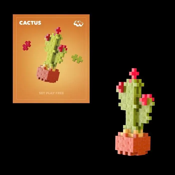 Cover: 5710409111058 | PLUS PLUS - 48 Kreativ Bausteine Kaktus | Karton | 9604343 | Deutsch