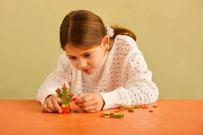 Bild: 5710409111058 | PLUS PLUS - 48 Kreativ Bausteine Kaktus | Karton | 9604343 | Deutsch