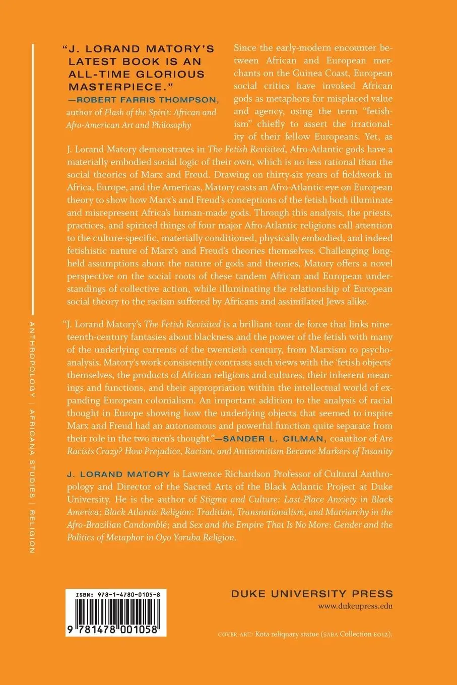 Rückseite: 9781478001058 | The Fetish Revisited | Marx, Freud, and the Gods Black People Make