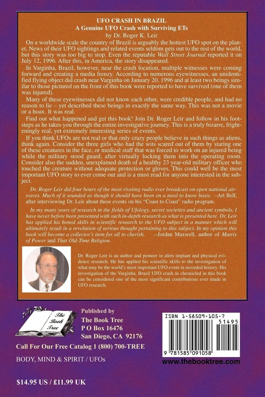 Rückseite: 9781585091058 | UFO Crash in Brazil | Roger K. Leir | Taschenbuch | Englisch | 2005