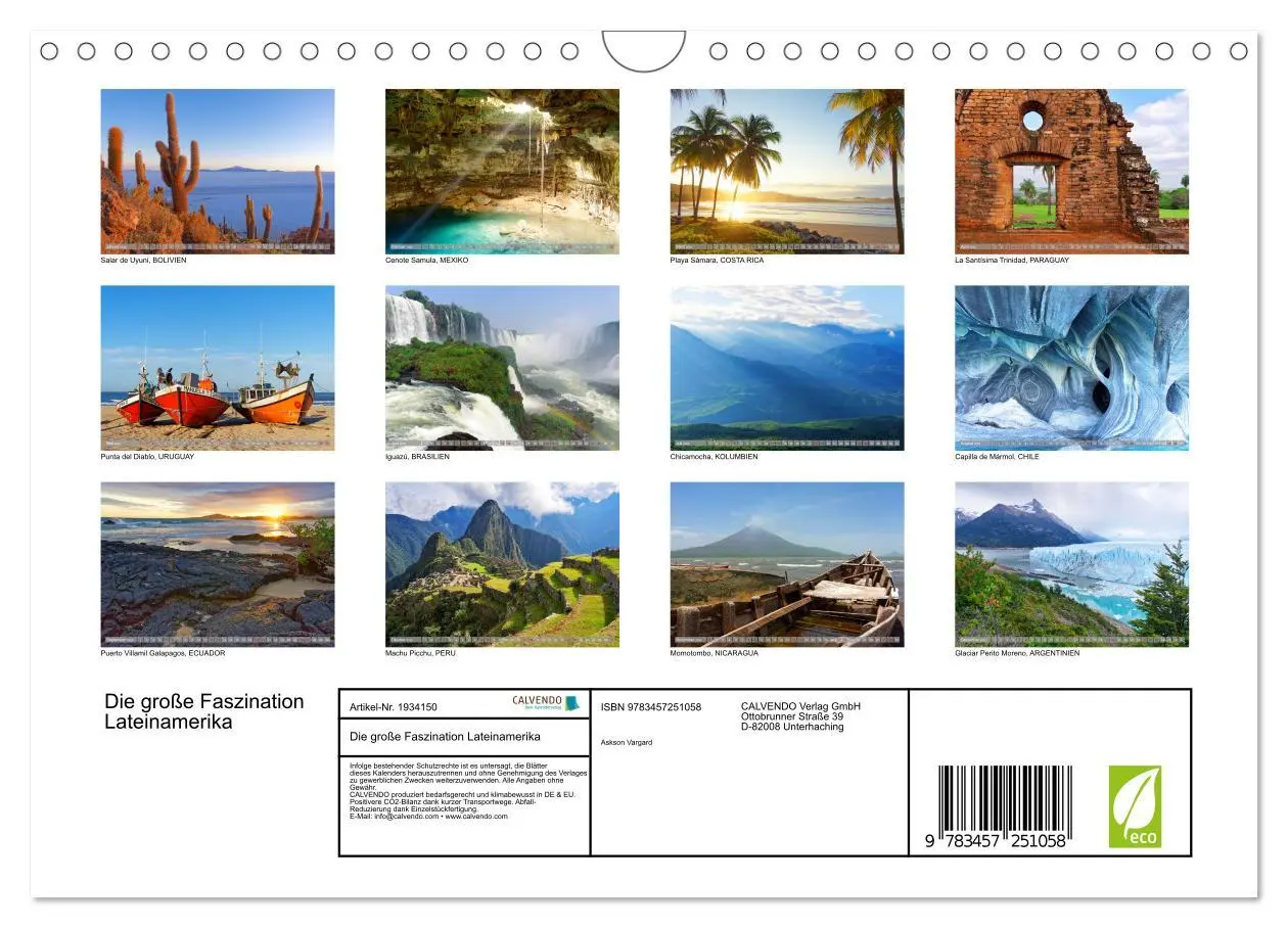 Bild: 9783457251058 | Die große Faszination Lateinamerika (Wandkalender 2026 DIN A4...