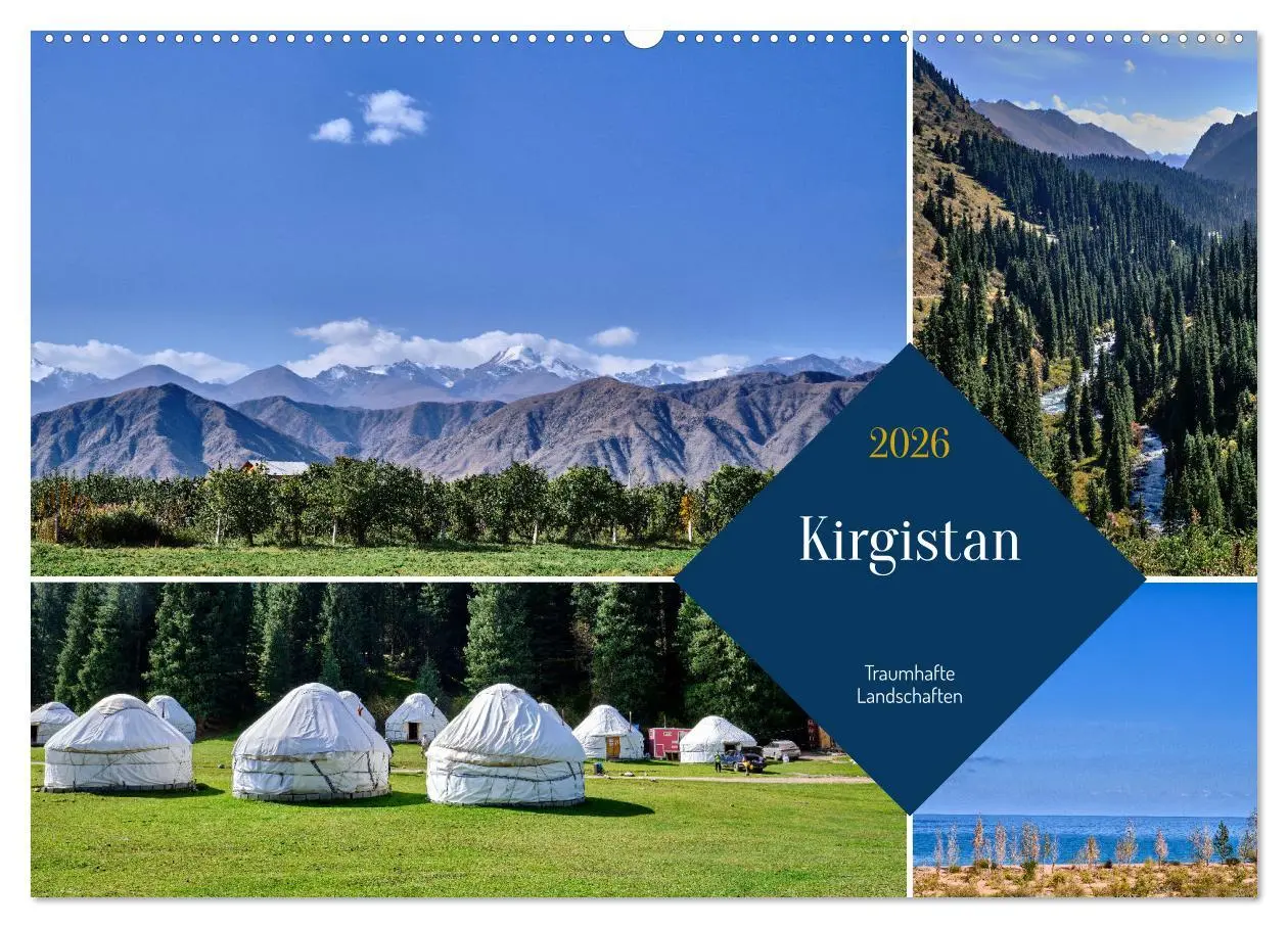 Cover: 9783457491058 | Kirgistan - Traumhafte Landschaften (Wandkalender 2026 DIN A2...