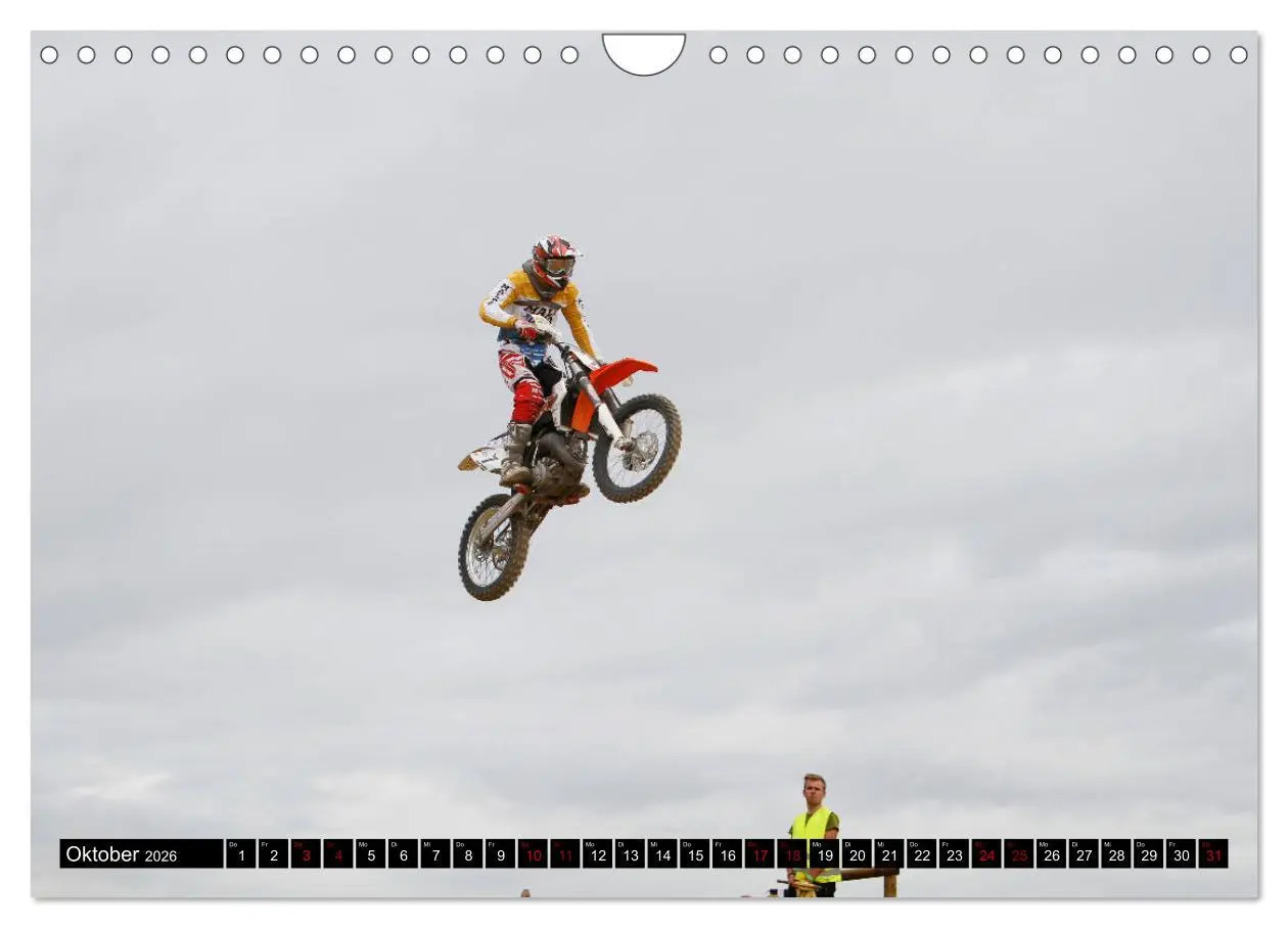 Bild: 9783457701058 | Moto Cross (Wandkalender 2026 DIN A4 quer), CALVENDO Monatskalender