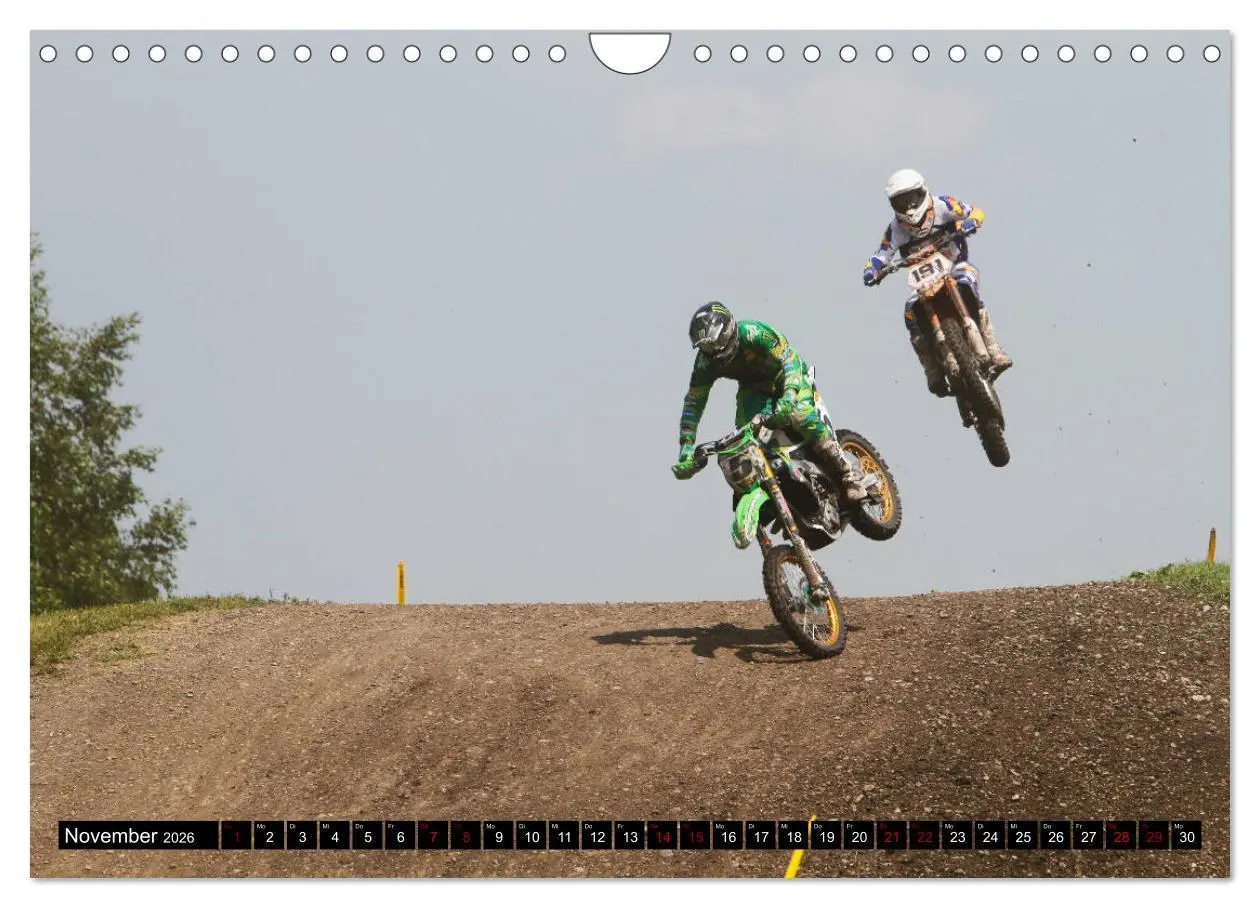 Bild: 9783457701058 | Moto Cross (Wandkalender 2026 DIN A4 quer), CALVENDO Monatskalender