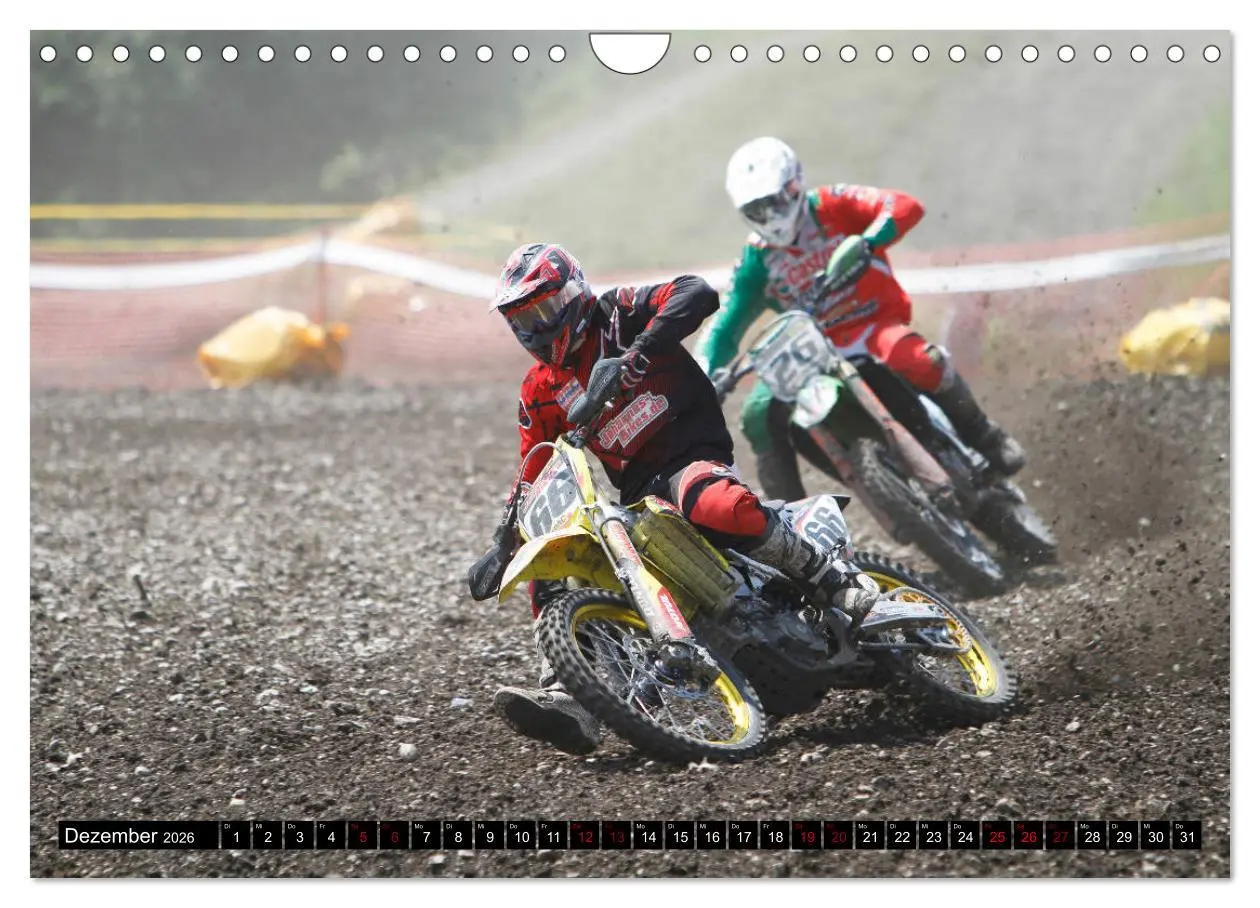 Bild: 9783457701058 | Moto Cross (Wandkalender 2026 DIN A4 quer), CALVENDO Monatskalender