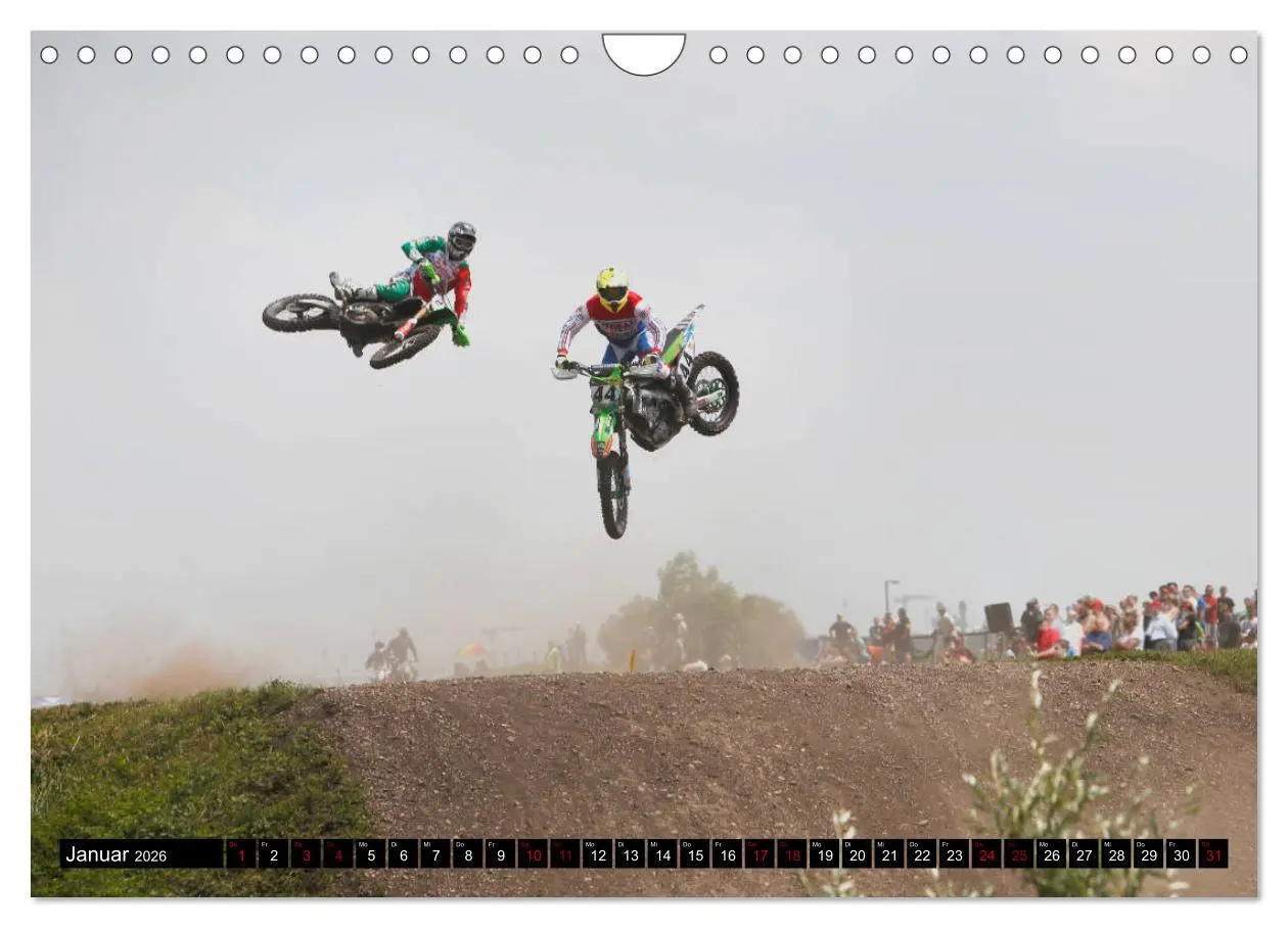 Bild: 9783457701058 | Moto Cross (Wandkalender 2026 DIN A4 quer), CALVENDO Monatskalender