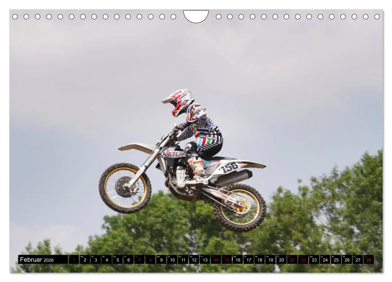Bild: 9783457701058 | Moto Cross (Wandkalender 2026 DIN A4 quer), CALVENDO Monatskalender