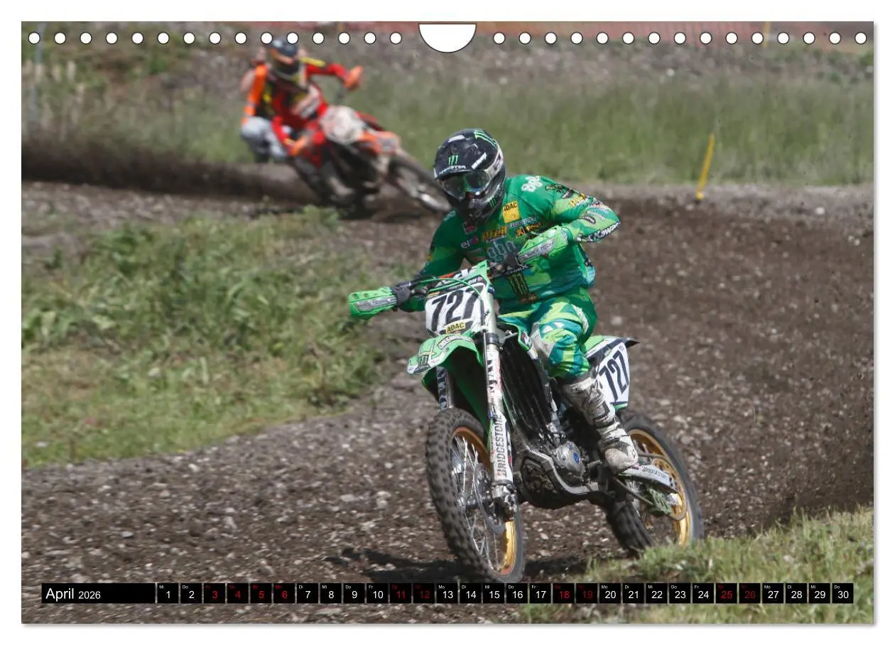 Bild: 9783457701058 | Moto Cross (Wandkalender 2026 DIN A4 quer), CALVENDO Monatskalender