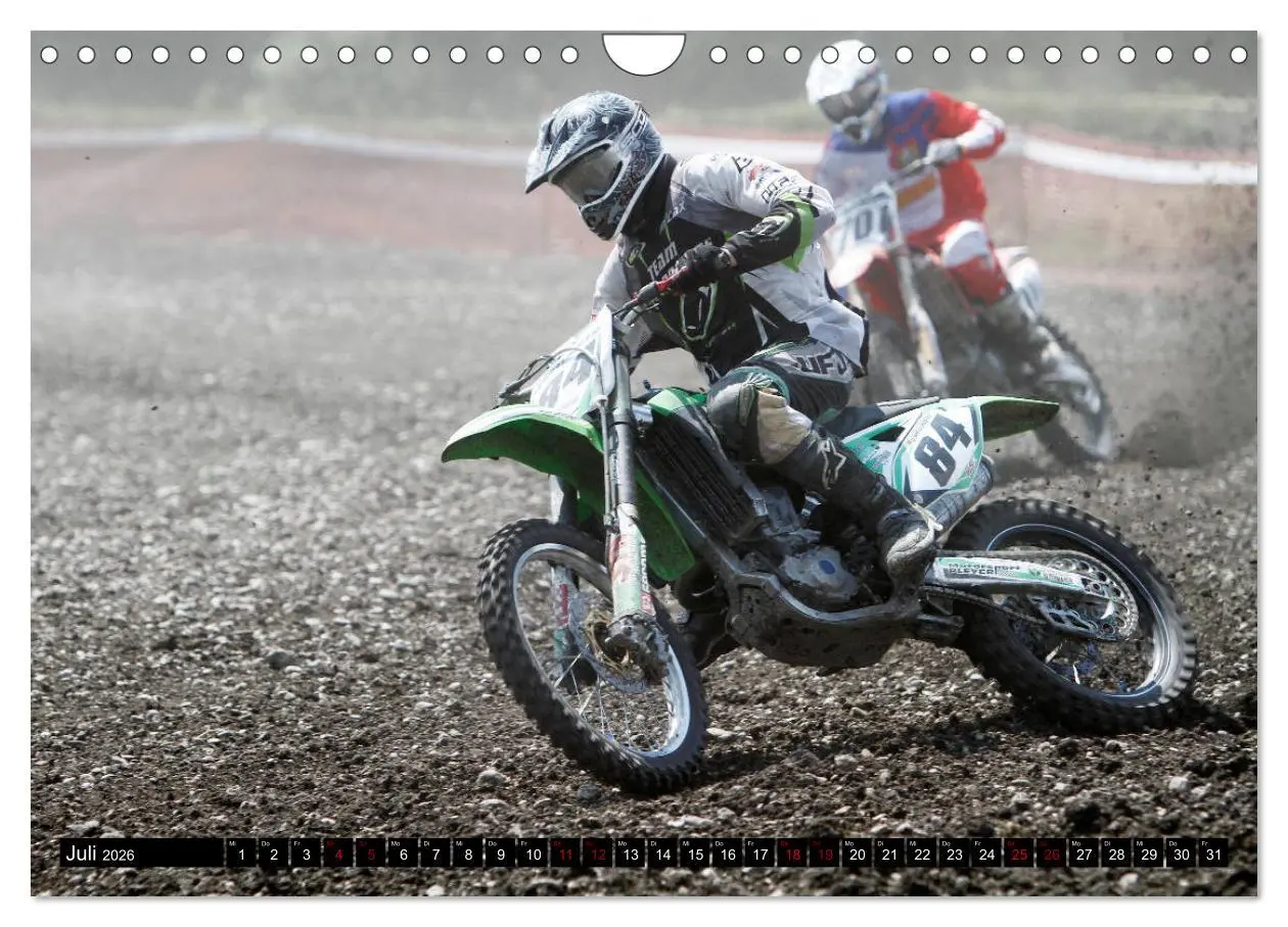 Bild: 9783457701058 | Moto Cross (Wandkalender 2026 DIN A4 quer), CALVENDO Monatskalender